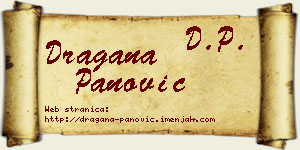 Dragana Panović vizit kartica